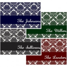 Personalized 17" x 27" Damask Doormat, Multiple Colors   564021740